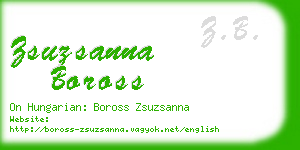 zsuzsanna boross business card